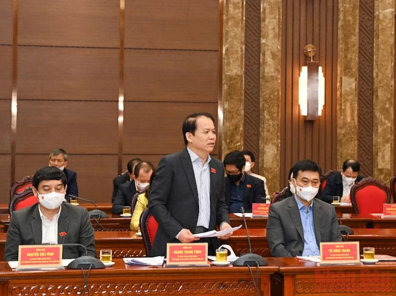 Chủ tịch Quốc hội Vương Đình Huệ dự Hội nghị lấy ý kiến vào dự án Luật Thủ đô (sửa đổi) -1