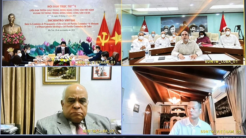 Ban Tuyên giáo Trung ương hội đàm với Ban Tư tưởng Trung ương Đảng Cộng sản Cuba -0