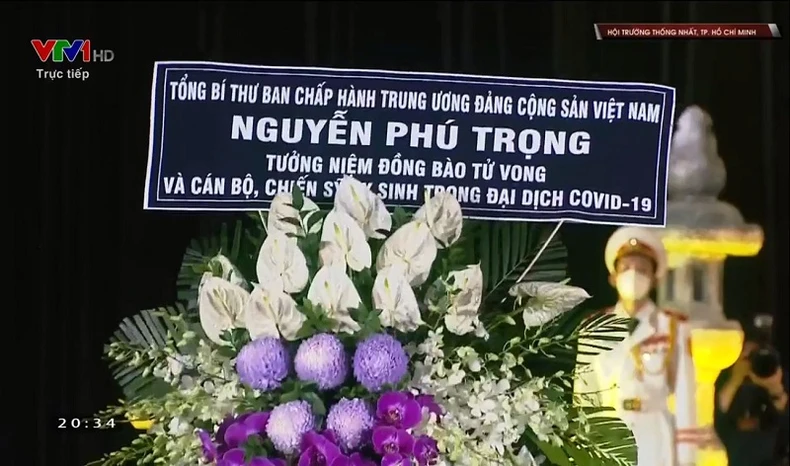Lễ tưởng niệm đồng bào tử vong và cán bộ, chiến sĩ hy sinh trong dịch Covid-19 -0