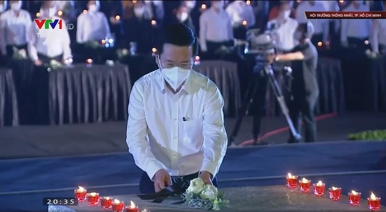 Lễ tưởng niệm đồng bào tử vong và cán bộ, chiến sĩ hy sinh trong dịch Covid-19 -0