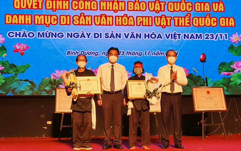 Bình Dương có thêm 1 Bảo vật quốc gia và 2 Di sản văn hóa phi vật thể quốc gia -0