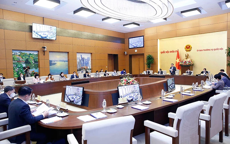 Chủ tịch Quốc hội Vương Đình Huệ sáng nay chủ trì diễn đàn kinh tế việt nam năm 2021 -0
