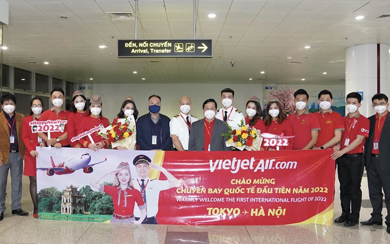 Vietjet đón chuyến bay quốc tế đầu tiên trong ngày đầu năm -0