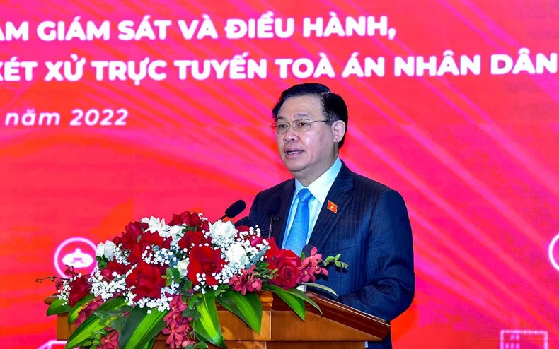 Chủ tịch Quốc hội Vương Đình Huệ: Tiếp tục đẩy mạnh cải cách tư pháp trong Tòa án nhân dân với nhiều giải pháp đổi mới, sáng tạo -0