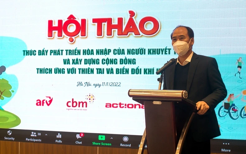 Tăng cường tham gia của người khuyết tật vào công tác phòng, chống thiên tai -0
