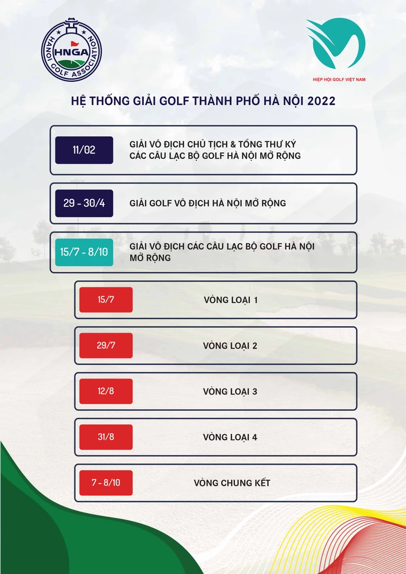Sôi nổi các giải golf Hà Nội trong năm 2022 -0