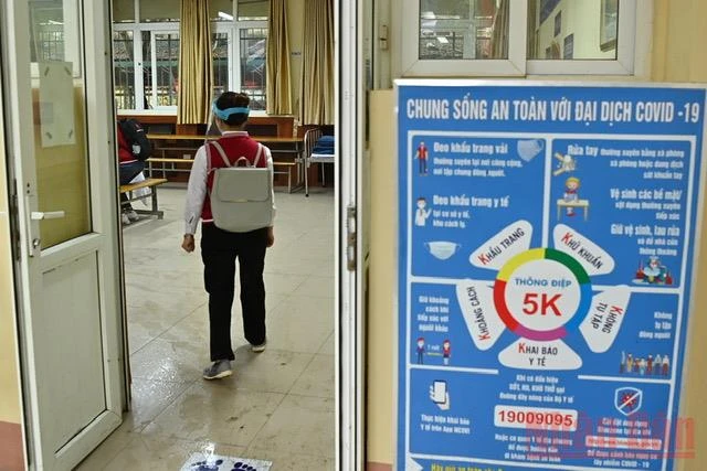 Diễn tập phương án đón học quay trở lại trường -0