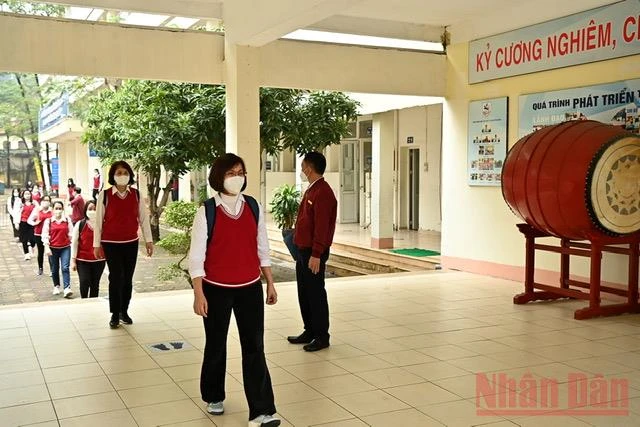 Diễn tập phương án đón học quay trở lại trường -0
