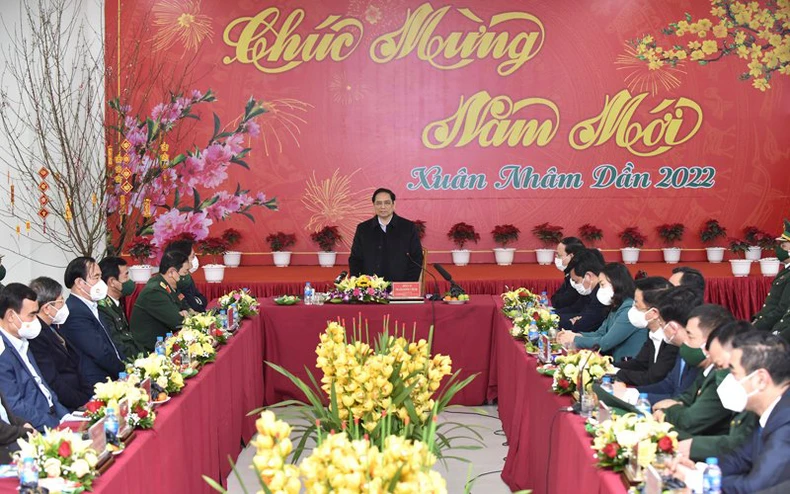 Thủ tướng Phạm Minh Chính thăm, chúc Tết công nhân, người lao động ngành than -0