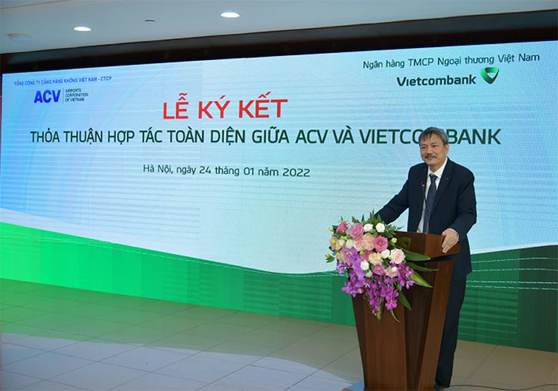 Vietcombank và Tổng công ty Cảng hàng không Việt Nam ký kết Thỏa thuận hợp tác toàn diện -0