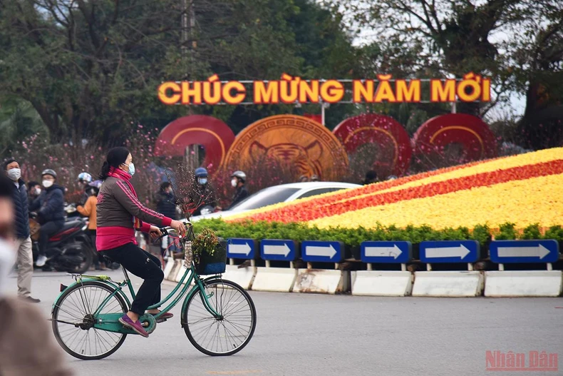 Hà Nội sôi động thị trường đào, quất ngày 28 Tết -0