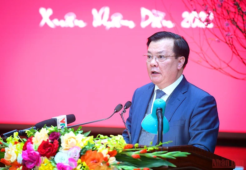 Tổng Bí thư Nguyễn Phú Trọng thăm, chúc Tết Đảng bộ, Chính quyền và nhân dân Thủ đô -0