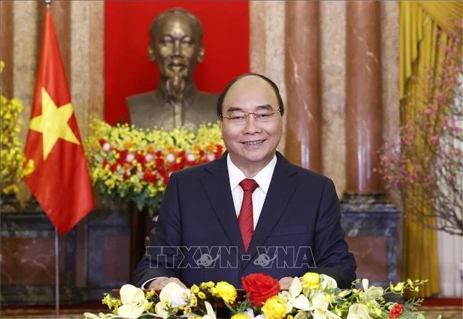 Chủ tịch nước Nguyễn Xuân Phúc chúc Tết Nhâm Dần 2022 -0