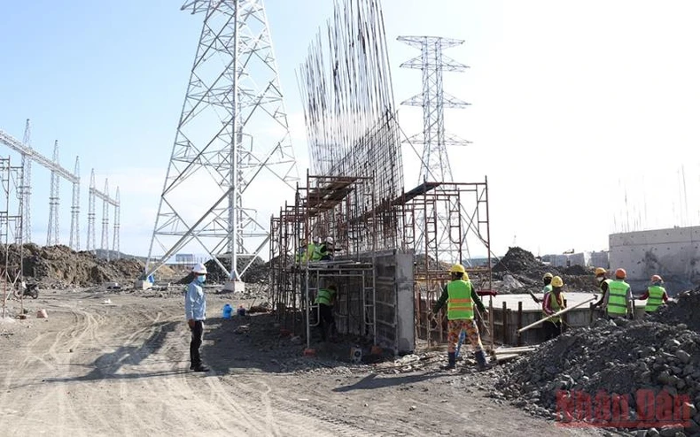 Thi công xuyên Tết, bảo đảm tiến độ cụm dự án giải tỏa công suất nhà máy nhiệt điện BOT Vân Phong 1 -0