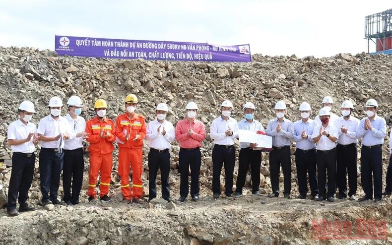 Thi công xuyên Tết, bảo đảm tiến độ cụm dự án giải tỏa công suất nhà máy nhiệt điện BOT Vân Phong 1 -0