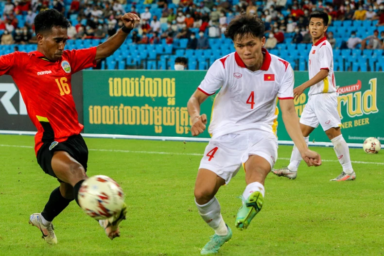 Thắng Timor Leste trên loạt sút luân lưu, U23 việt nam vào chung kết -0