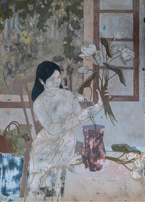 Triển lãm các tác phẩm chưa từng được công bố của họa sĩ Phan Kế An -0