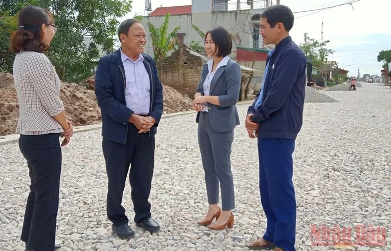 Điểm sáng phong trào góp đất làm đường ở Quỳnh Phụ -0