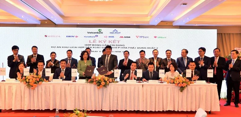 Cấp tín dụng 35 nghìn tỷ đồng cho Dự án Khu liên hợp sản xuất gang thép Hòa Phát Dung Quất 2 do Vietcombank là đầu mối thu xếp -0