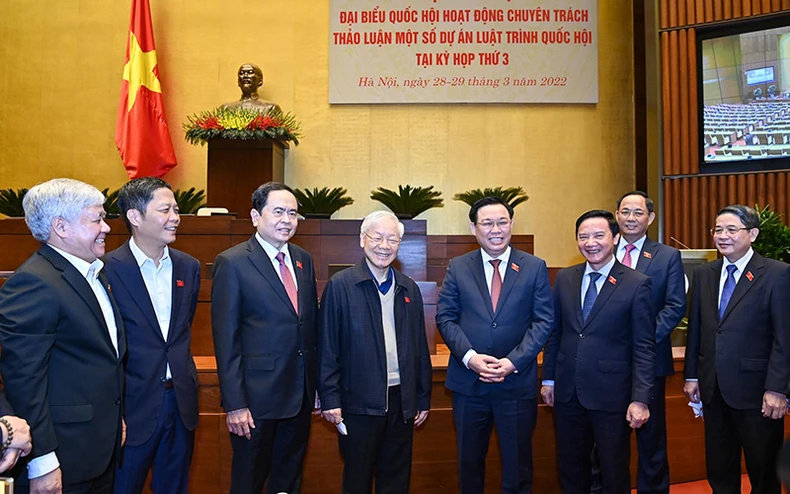 Tổng Bí thư Nguyễn Phú Trọng dự hội nghị đại biểu Quốc hội chuyên trách -0