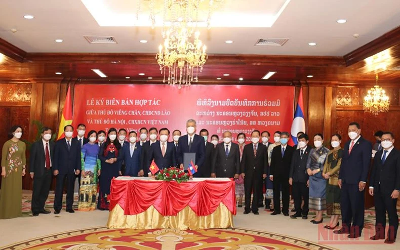 Đẩy mạnh hợp tác giữa Hà Nội và Vientiane, Lào -0