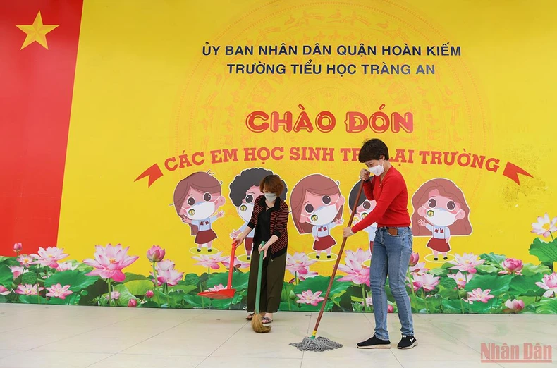 Hà Nội: Sẵn sàng đón học sinh tiểu học và lớp 6 quay trở lại trường -0
