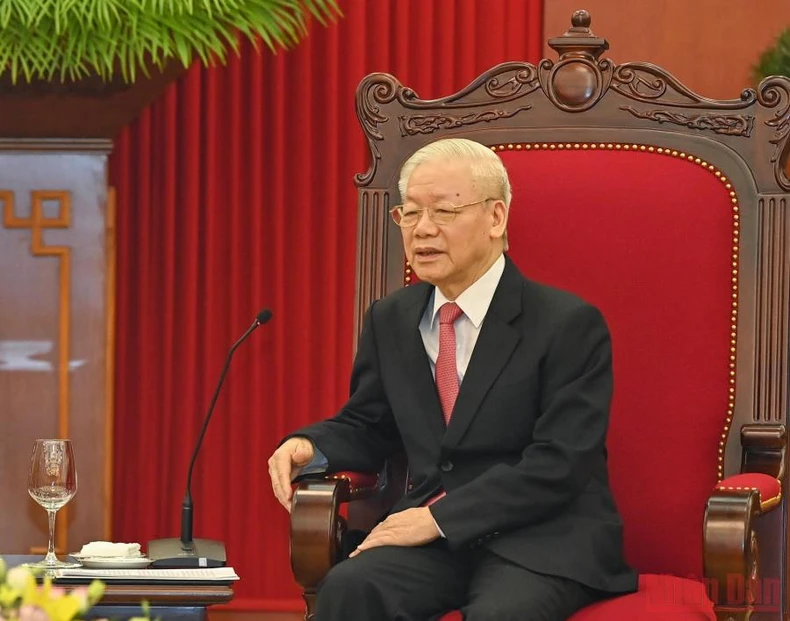 Tổng Bí thư Nguyễn Phú Trọng tiếp Chủ tịch Hạ viện Cộng hoà Ấn Độ Om Birla -0