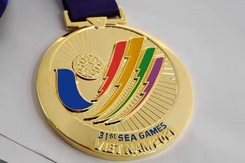 Cận cảnh mẫu huy chương SEA Games 31 -0