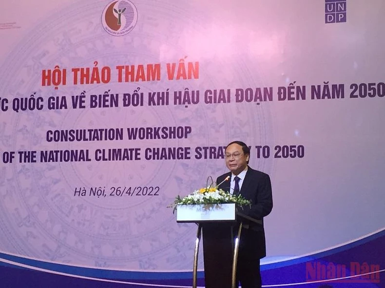 Hội thảo tham vấn Dự thảo Chiến lược quốc gia về biến đổi khí hậu giai đoạn đến năm 2050 -0