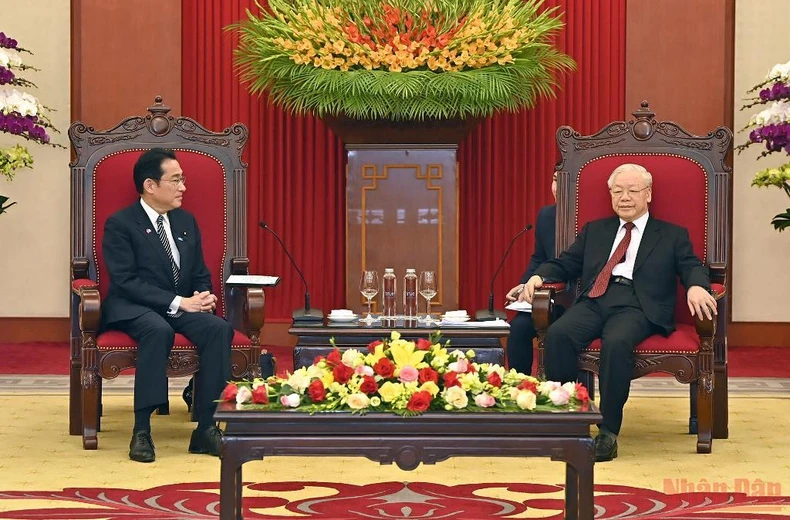 Tổng Bí thư Nguyễn Phú Trọng tiếp Thủ tướng Nhật Bản Kishida Fumio -0