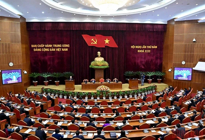 Hình ảnh khai mạc Hội nghị lần thứ năm Ban Chấp hành Trung ương Đảng Cộng sản Việt Nam khóa XIII -0