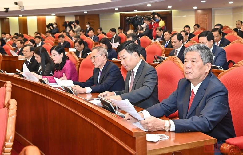 Hình ảnh khai mạc Hội nghị lần thứ năm Ban Chấp hành Trung ương Đảng Cộng sản Việt Nam khóa XIII -0