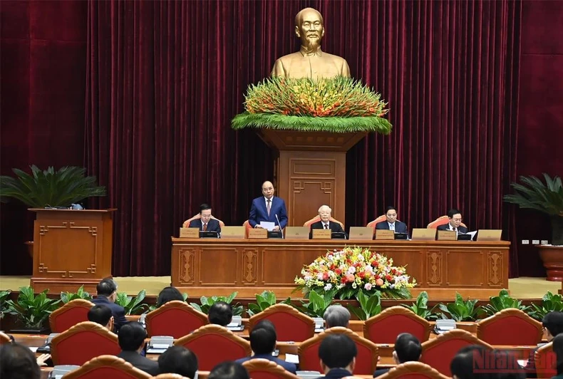 Hình ảnh khai mạc Hội nghị lần thứ năm Ban Chấp hành Trung ương Đảng Cộng sản Việt Nam khóa XIII -0