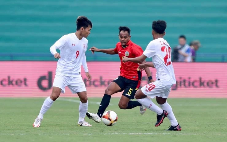 U23 Myanmar giành chiến thắng kịch tính 3-2 trước U23 Timor Leste -0