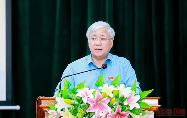 Chủ tịch Ủy ban Trung ương Mặt trận Tổ quốc Việt Nam Đỗ Văn Chiến tiếp xúc cử tri ở Nghệ An -0