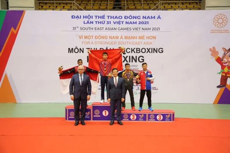 Việt Nam giành 5 Huy chương Vàng Kickboxing SEA Games 31 -0