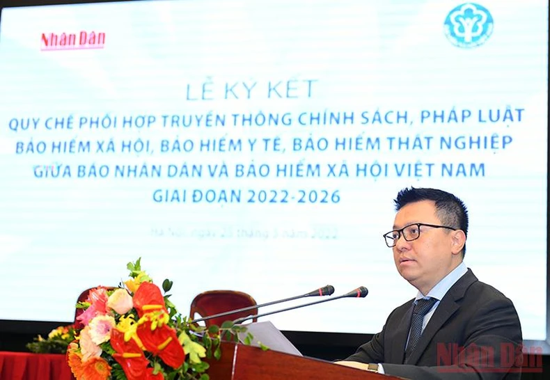 Báo Nhân Dân và Bảo hiểm xã hội Việt Nam ký kết phối hợp tuyên truyền giai đoạn 2022-2026 -0