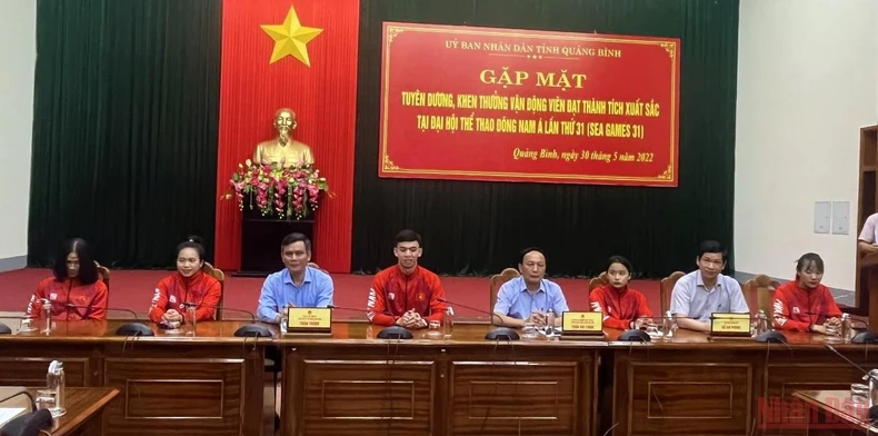 Quảng Bình tuyên dương, khen thưởng các vận động viên xuất sắc tại SEA Games 31 -0