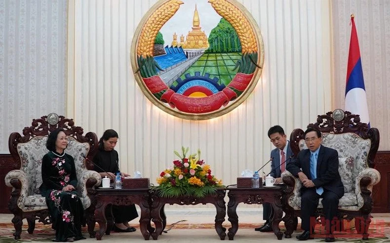 Tăng cường quan hệ đoàn kết đặc biệt, hợp tác toàn diện Việt Nam-Lào -0