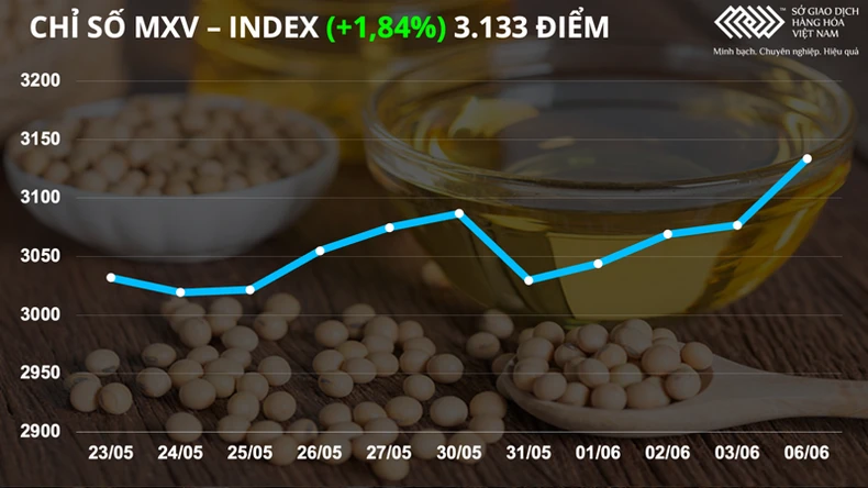 Nhiều mặt hàng quan trọng tăng vọt, chỉ số hàng hoá MXV-Index tăng lên mức cao nhất kể từ giữa tháng 3 -0
