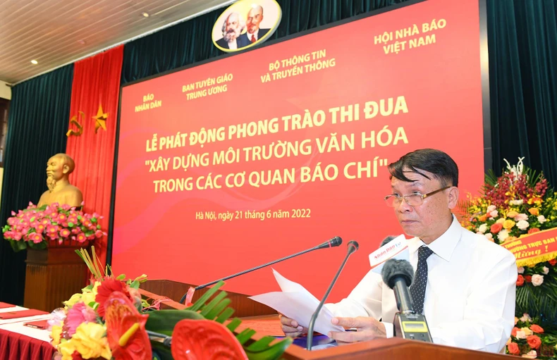 Phát động phong trào thi đua “Xây dựng môi trường văn hóa trong các cơ quan báo chí” -0