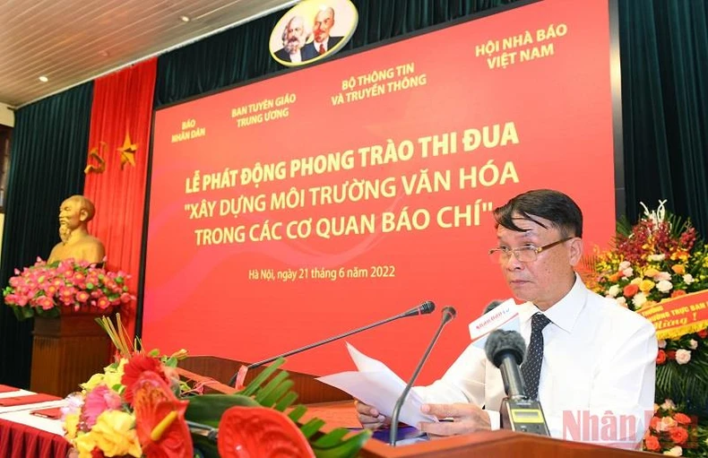Phát động phong trào thi đua “Xây dựng môi trường văn hóa trong các cơ quan báo chí” -0