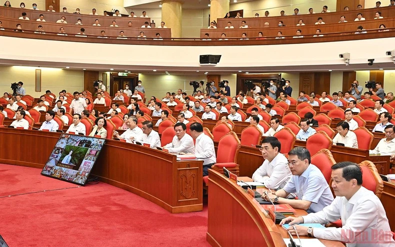 Hình ảnh Hội nghị toàn quốc tổn kết 10 năm công tác phòng, chống tham nhũng, tiêu cực -7