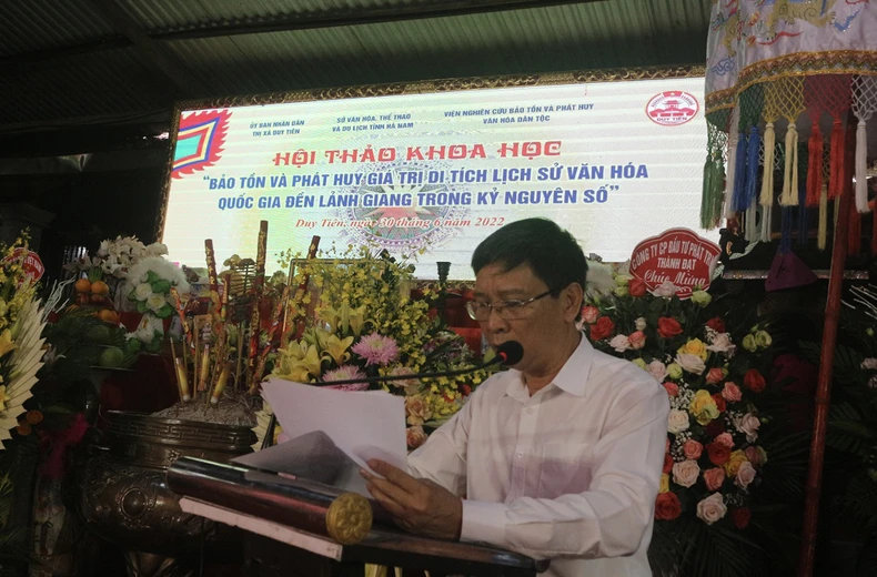 Hội thảo khoa học “Bảo tồn và phát huy giá trị di tích lịch sử văn hóa Quốc gia đền Lảnh Giang trong Kỷ nguyên số” -0