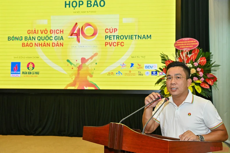 (Hình ảnh) Họp báo Giải vô địch bóng bàn quốc gia Báo Nhân Dân lần thứ 40 tranh cúp PetroVietnam PVCFC -0