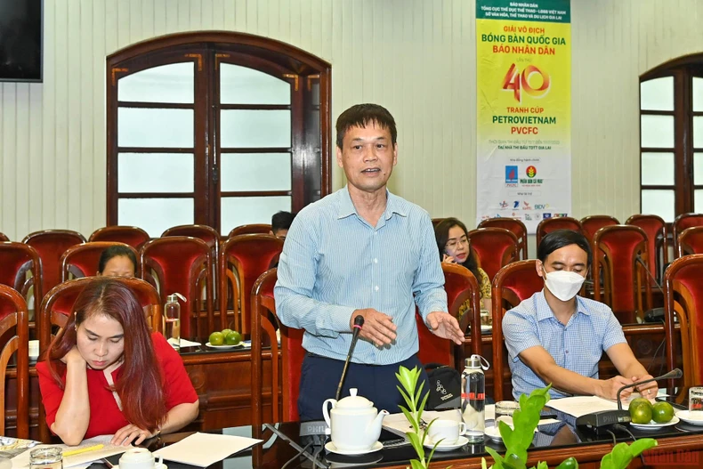 (Hình ảnh) Họp báo Giải vô địch bóng bàn quốc gia Báo Nhân Dân lần thứ 40 tranh cúp PetroVietnam PVCFC -0
