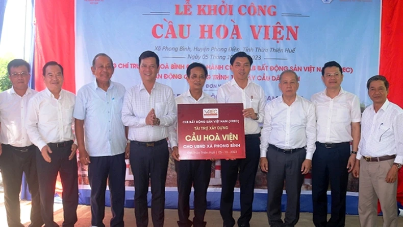 Khởi công xây dựng cầu Hòa Viện kết nối Thừa Thiên Huế với Quảng Trị ảnh 1