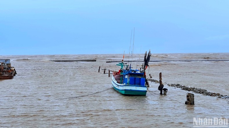 Chìm 2 tàu cá, hơn 30 nhà dân Cà Mau bị hư hỏng ảnh 2