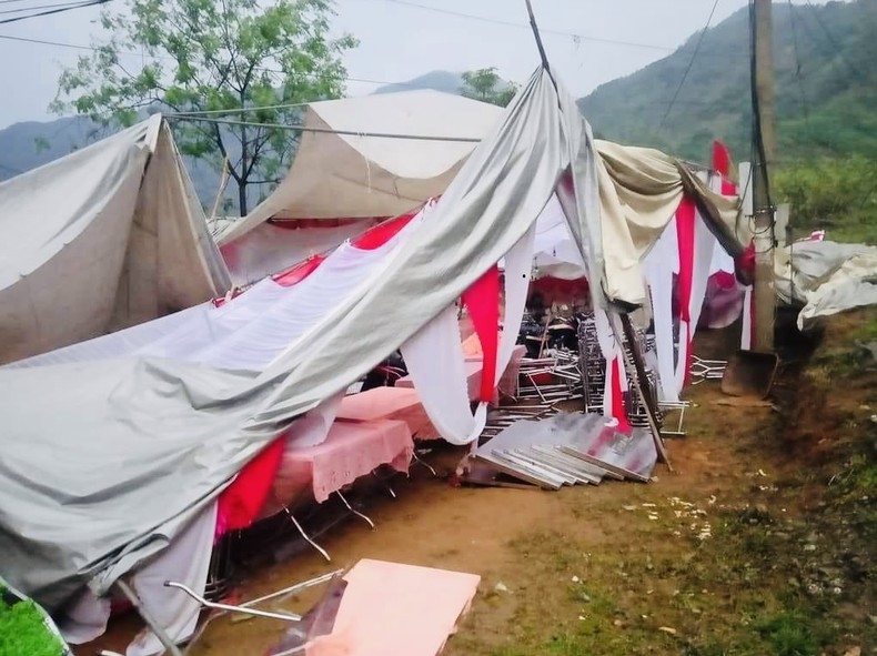 253 nhà ở tại Yên Bái bị thiệt hại do lốc xoáy ảnh 1