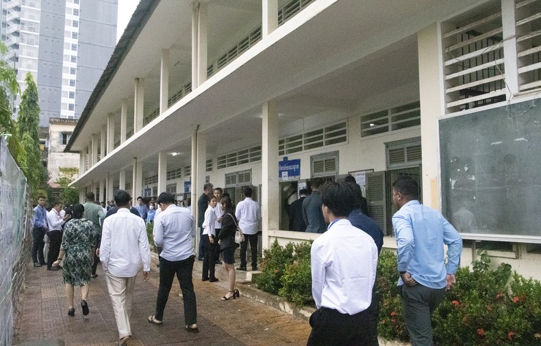 Cử tri Campuchia đi bầu cử đại biểu Quốc hội khóa 7 ảnh 5